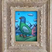 2024_Bayard_Oiseau dans la montagne 14x18cm huile toile