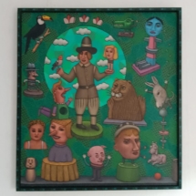 2025_Bayard_Le bonimenteur 100x90cm huile toile